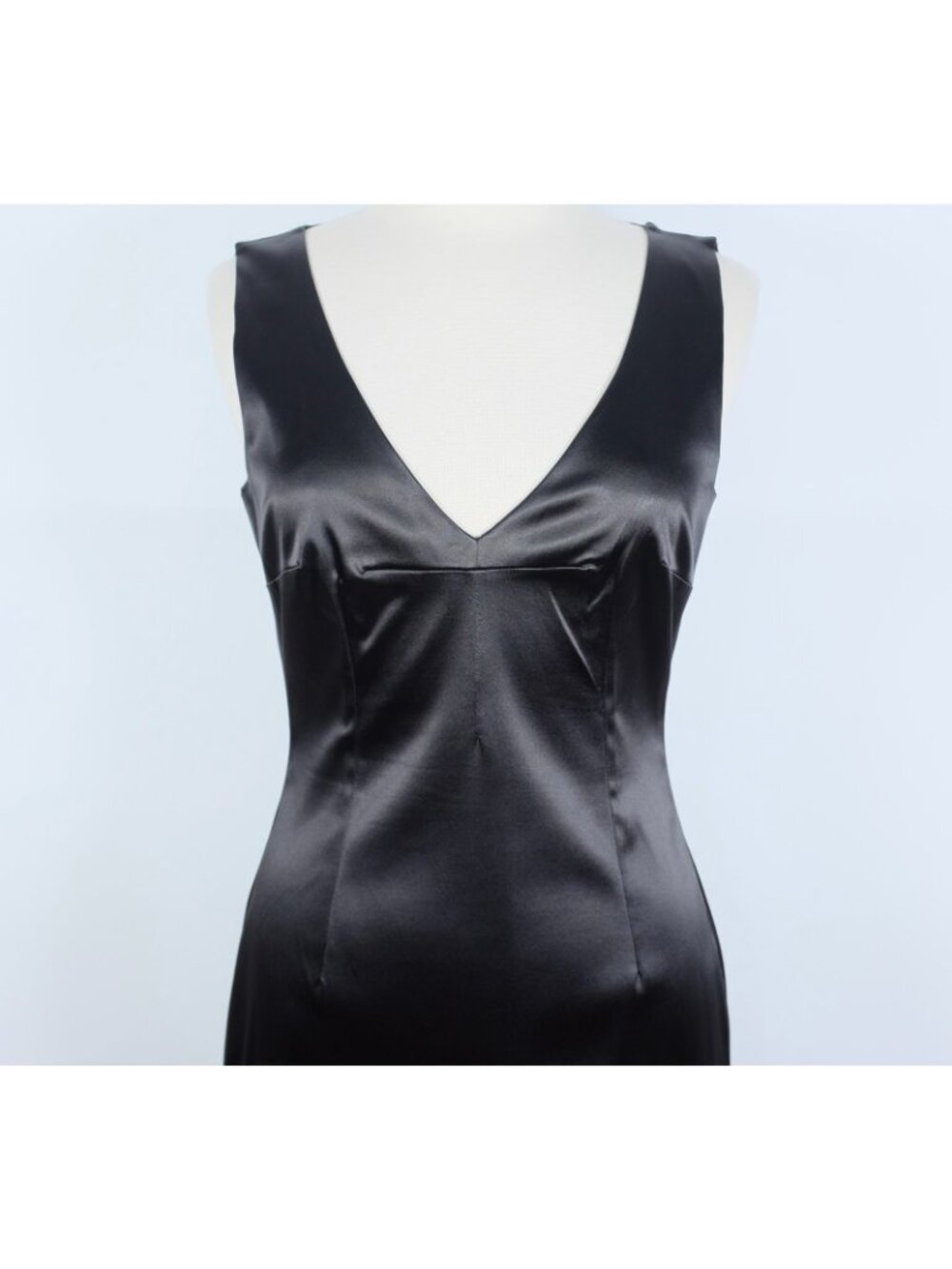 Dolce&Gabbana stretch dress 48 US 12 black satin bodycon - Picture 7 of 14